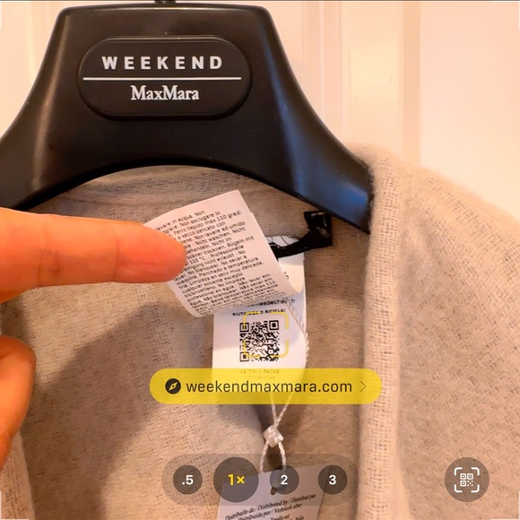 Made In Italy Weekend Max Mara Label-cut Wool Blend Large Cape Sz:OS Fall/Winter - Picture 13 of 16